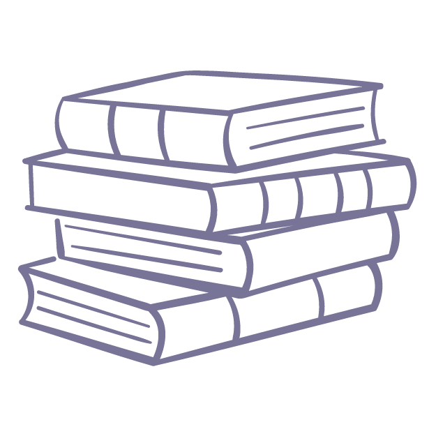 Books icon: 4 stacked